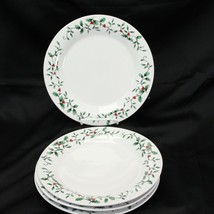 Royal Seasons Holly Berries Dinner Plates Christmas 10.125&quot; Lot of 3 - £15.52 GBP