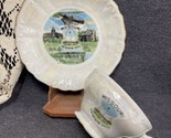 Vintage Iridesent Missouri Collectible Souvenir Tea Cup &amp; Saucer~ JAPAN - $7.92
