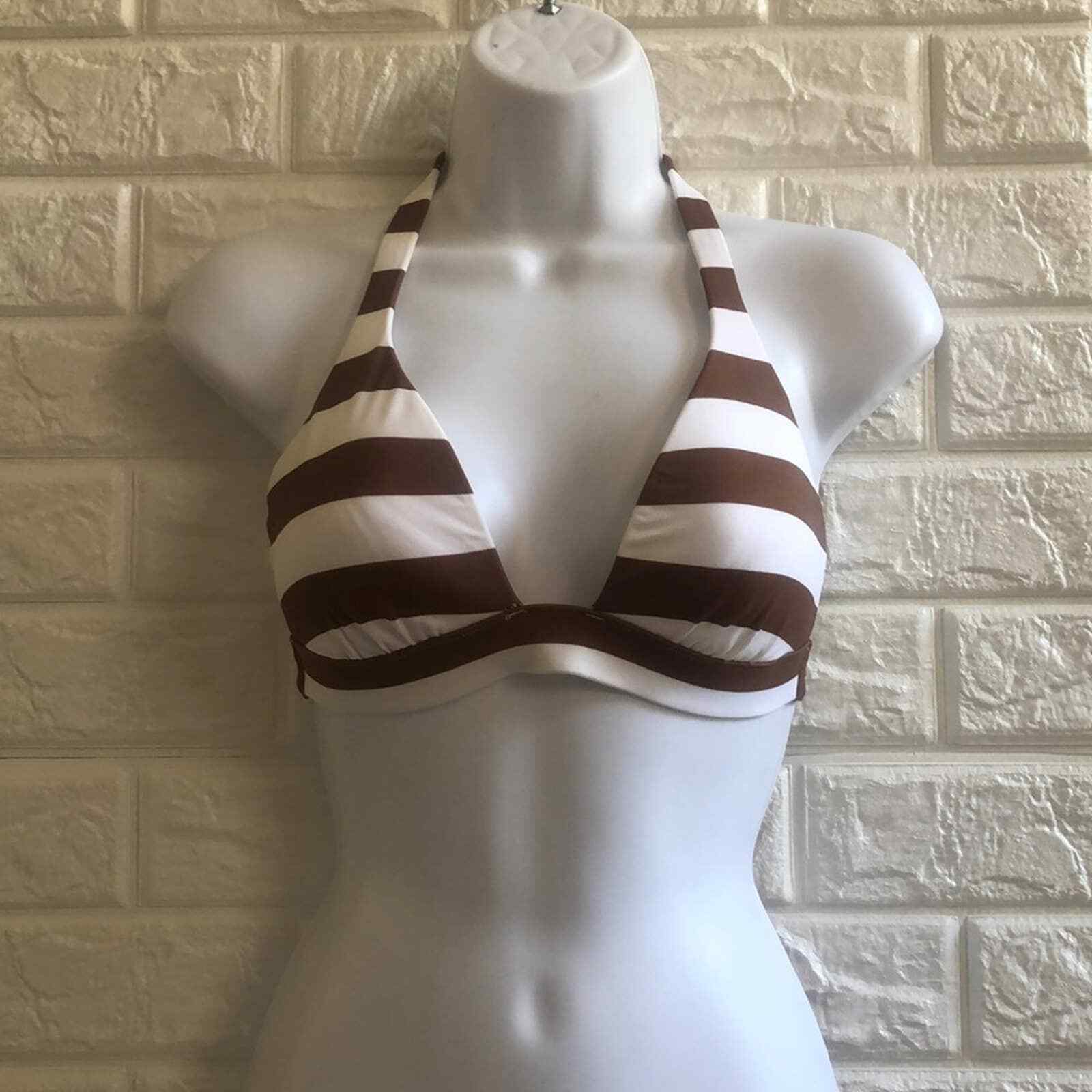 Primary image for Victoria’s Secret striped light brown halter top