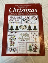 BHG &quot;TREASURY OF CHRISTMAS DESIGNS&quot; Holiday Cross Stitch Pattern Leaflet... - $10.39