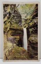 Watkins Glen N.Y. Cavern Cascade Postcard B2 - £5.52 GBP