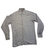 Ermenegildo Zegna Long Sleeve Button Up Dress Shirt Light Blue Stripes M... - £15.21 GBP
