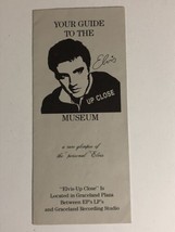 Elvis Presley Up Close Museum Travel Brochure Memphis Tennessee BR11 - £6.04 GBP