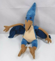 2012 Build A Bear Blue Pterodactyl Dinosaur 22&quot; Plush With Bendable Arms - $16.48