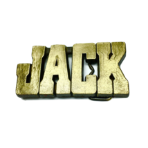 Belt Buckle JACK Name Cut Spelled Out 3.5&quot; X 1.7&quot; Vintage - $19.00