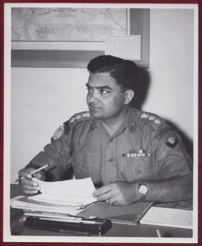 Primary image for 1958 Original Press Photo Gaza Colonel Inder Jit Rikhye Emergency Force Military