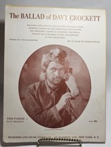 1954 Ballad Of Davy Crockett Sheet Music Fess Parker Walt Disney - £11.01 GBP