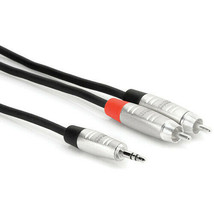 Hosa - HMR-010Y - 3.5 mm TRS to Dual RCA Pro Stereo Breakout Cable - 10 ft. - £18.05 GBP