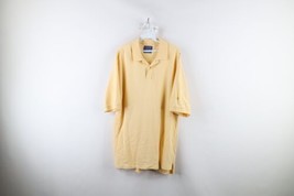 Vtg 90s Pendleton Mens XL Faded Blank Collared Short Sleeve Polo Shirt Yellow - £27.02 GBP