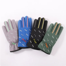 Kids boys winter gloves blue green black &amp; gray 4 pack ages 6+ - £7.88 GBP