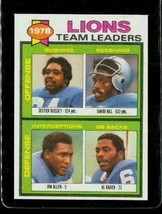 Vintage 1979 Topps Leaders Football Card #357 Team Checklist Detroit Lions - £7.52 GBP
