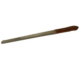 Super Edge slicing Carving Knife 10&quot; Blade Riveted Vintage USA - $7.54