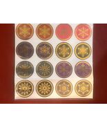 Christmas Snowflake stickers w/ 8 different designs (sealed) - $197.20 MXN