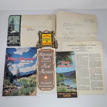 Vintage 1956 New Mexico Tourist Bureau Booklet Road Map Historic Trails Lot - £31.46 GBP