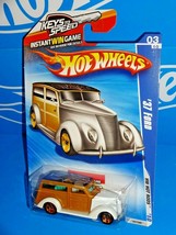 Hot Wheels 2010 HW Hot Rods Series #141 &#39;37 Ford Woodie White &amp; Tan w/ 5SPs - £3.09 GBP