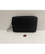 Valentino Beauty Black Pouch travel Bag makeup Clutch studded texture - $39.99