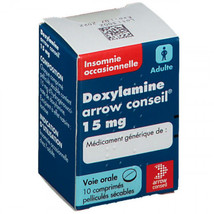 DOXYLAMINE 15 mg - 10 Tablets - $19.50