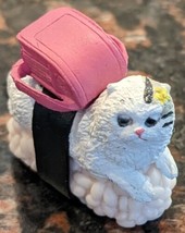 Cute Sushi Neko Cat Club Capsule Meow Mini Figure Kitty Collection, Whit... - $6.99