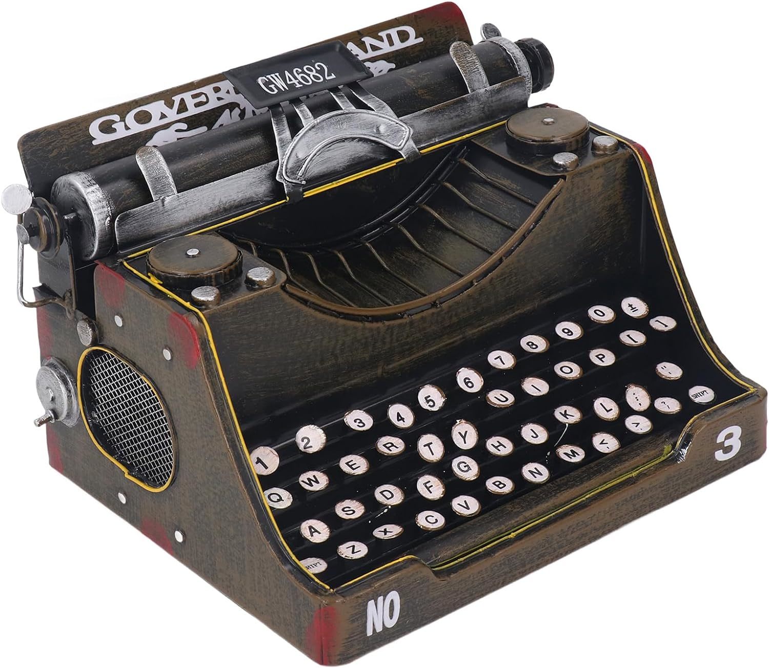 Vintage Typewriter Decor, Handcrafted Retro Typewriter Model, Perfect, O... - $62.99