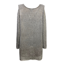 Alfani Womens Pullover Sweater Gray Sequin Long Sleeve Cold Shoulder W/ ... - £24.51 GBP