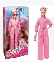 Barbie The Movie Doll Margot Robbie As Barbie In Pink Power Jumpsuit - £29.93 GBP