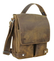 Vagarant Traveler Full Grain Leather Messenger Bag L79.Vintage Brown - £117.23 GBP