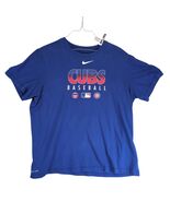 Nike Chicago Cubs Baseball Men&#39;s XL Graphic T-Shirt Blue Dri-Fit Short S... - $20.94 CAD