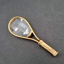 Vintage Swarovski Crystal Memories Tennis Racket Racquet Fractal Glass Face - £7.86 GBP