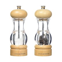 Cole &amp; Mason Precision 105 Acrylic and Beech Salt and Pepper Mill Gift Set - Bro - £39.96 GBP