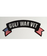 Gulf War Veteran Vet Banner American Flag Military Embroidered 11&quot;w Patc... - $9.99