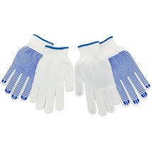 Two Pairs of White and Blue Grip Gloves Brand New Never Worn - £6.66 GBP