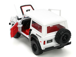 1973 Ford Bronco #008 White with Red and Black Stripes and Red Interior with Ext - $52.79