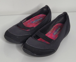 Skechers Women Shoes 8.5 Air Cooled Memory Foam Slip On Mary Jane Shoes Black - £19.51 GBP