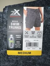 ZeroXposur Men’s Swim Trunks M Black Spray 4 Outer Pockets/1 Inner Pocket - $23.76
