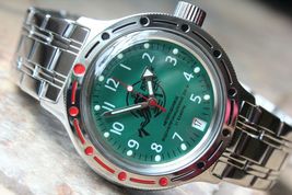 Russian Mechanical Automatic Wrist Watch VOSTOK Amphibian DIVER Scuba 420386 - $119.99