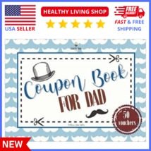 Customizable Coupon Book for Dad Thoughtful DIY Gift Father&#39;s Day or Bir... - $10.99