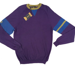 NEW Vintage Gianni Versace Couture 100% Cashmere Sweater!  e 50 (M)  Slim Purple - £371.74 GBP