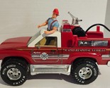 Nylint Rapid Response Fire Truck &amp; Fireman Men of Steel Action Figure 19... - $38.69