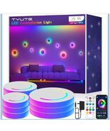 Smart LED Wall Lights, 9-Piece RGB LED Light with App &amp; Remote Control, TV - $29.24