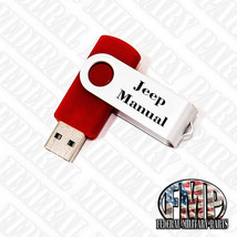 Usb Flash Drive Us Army Jeep M151 Series 3810 Page Operator Repair Parts Manual - £15.80 GBP
