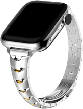 Apple Watch Band Stainless Metal Slim Bracelet Iwatch SE SE2 Ultra 8 7 6... - $52.18