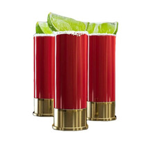 New Red 12 Gauge Shell Shot Glasses (4pc) - £11.11 GBP