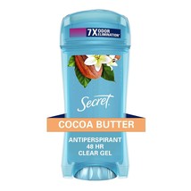 Secret Clear Gel Antiperspirant and Deodorant for Women, Cocoa Butter Scent, Sin - £18.33 GBP