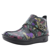 Alegria Caiti Meadow Ankle Boot Sz 6 37 Black Multicolor Floral Comfort PG Lite - £60.50 GBP