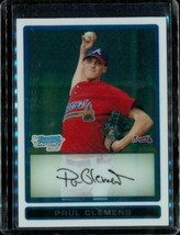 2009 Baseball Card Bowman Chrome Prospects BCP168 PAUL CLEMENS Atlanta B... - £7.75 GBP