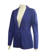 NWT REISS Bold Blue Long Sleeve Fully Lined Cotton Blend Women&#39;s Blazer ... - £151.07 GBP