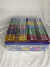 Verbatim CD/DVD Slim Assorted Color Storage Cases 100 Pack New Factory Sealed - £27.66 GBP