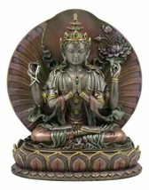 Ebros Bodhisattva Avalokiteshvara In Prayer Meditation Statue Buddha Compassion - £69.75 GBP