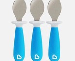 Munchkin Raise Toddler Spoon Set, 12+ Months, BPA Free, Blue, Qty 3 - £8.55 GBP