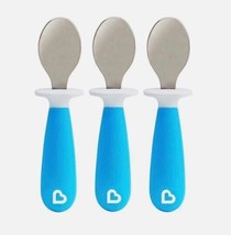 Munchkin Raise Toddler Spoon Set, 12+ Months, BPA Free, Blue, Qty 3 - $10.79